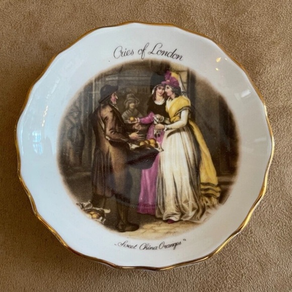 Other - Tuscan Cries of London Plate Sweet China Oranges Made In England 4" dish trinket